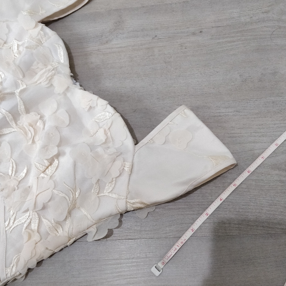 Prom dress custom cream floral JANE.X Emma - Picture 10 of 17
